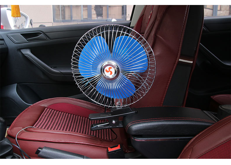 Car Fan 12V24V Car Fan Car with Clip Can Shake Its Head Small Electric Multi-Function