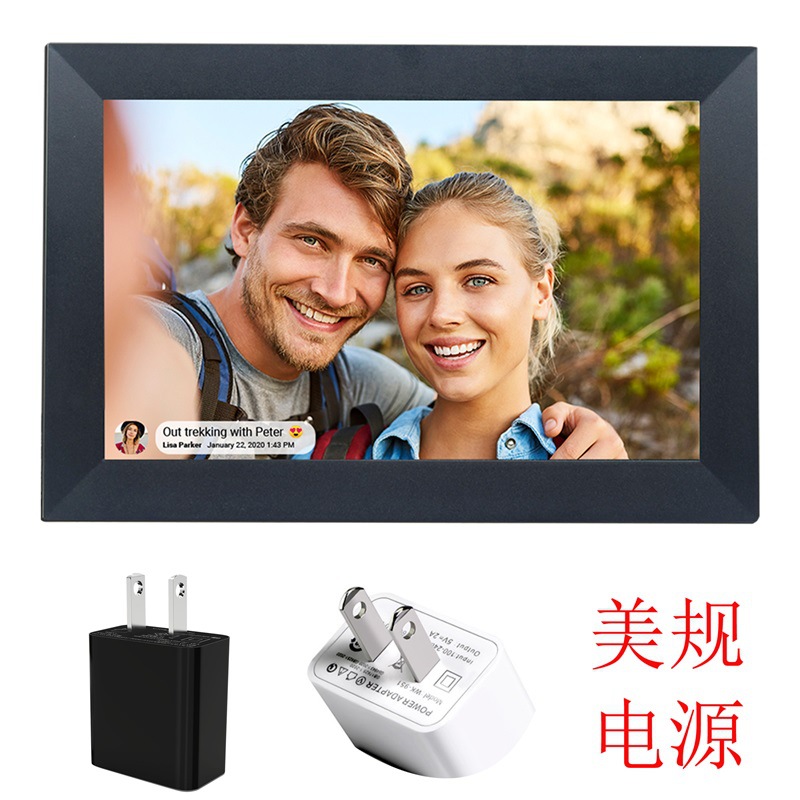 Frameo Marco de fotos digital de 10,1 pulgadas WiFi Smart Cloud Photo Frameo Touch Aplicación remota Compartir imágenes de video