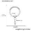 T004-steel color nose ring