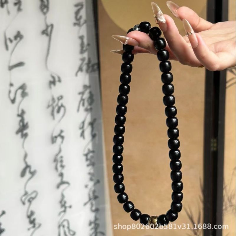 十年溏心老料黑金菩提手串双圈十二生肖男文玩佛珠念珠手链女礼物|undefined