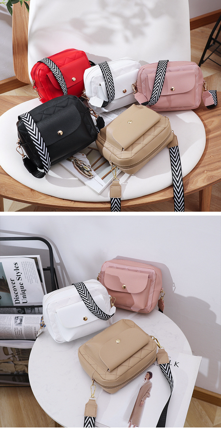 Women's New Rhombus Mobile Phone Bag Simple Shoulder Small Square Messenger Bag display picture 2