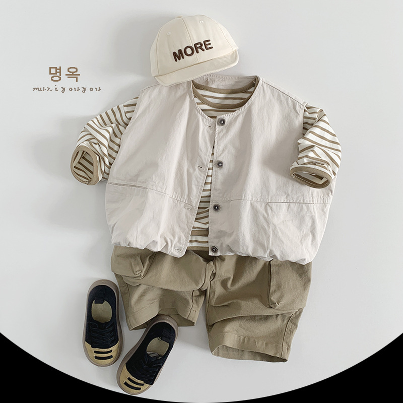 Pantalones Cargo Casuales para Niños de Algodón Suave para Primavera y Otoño image 3