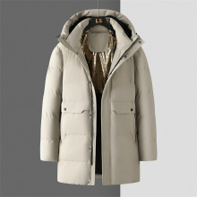 中老年羽绒棉服男士爸爸装加厚保暖棉袄新款大码冬季中长款棉衣男