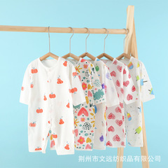 嬰兒衣服寶寶連體衣秋衣新生兒a類批發哈衣爬服嬰幼兒外出服睡衣