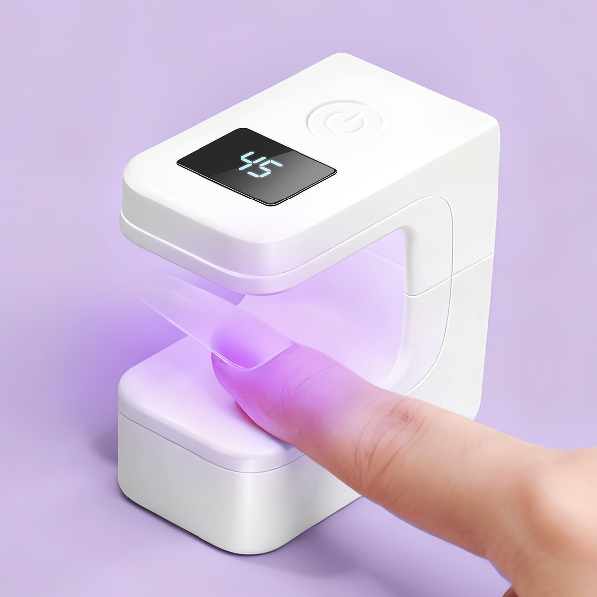 Lámpara de manicura de azúcar pequeño almacenamiento mini secado rápido no oscuro máquina de terapia de luz portátil herramienta de luz