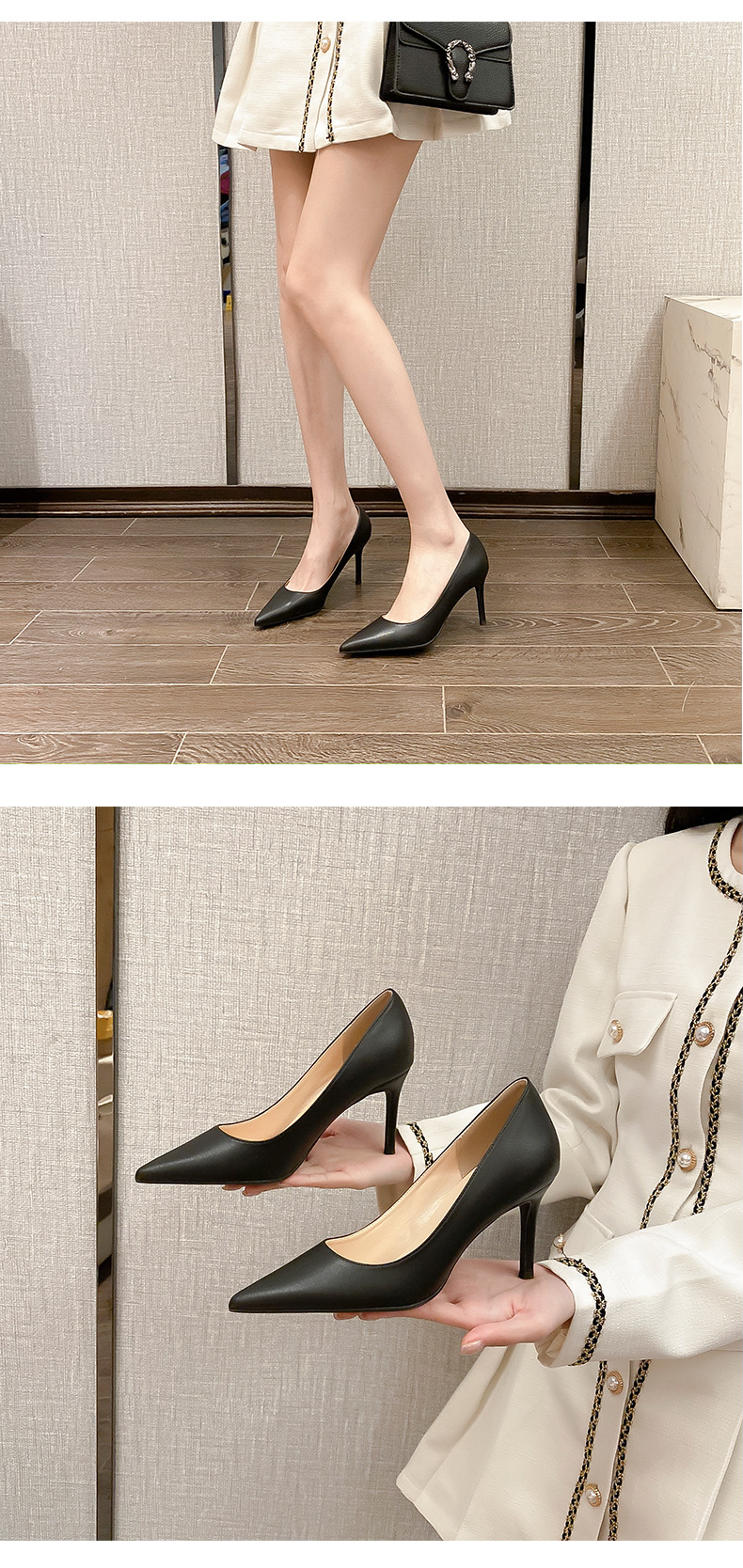 Women's Elegant Sexy Solid Color Point Toe Pumps display picture 5