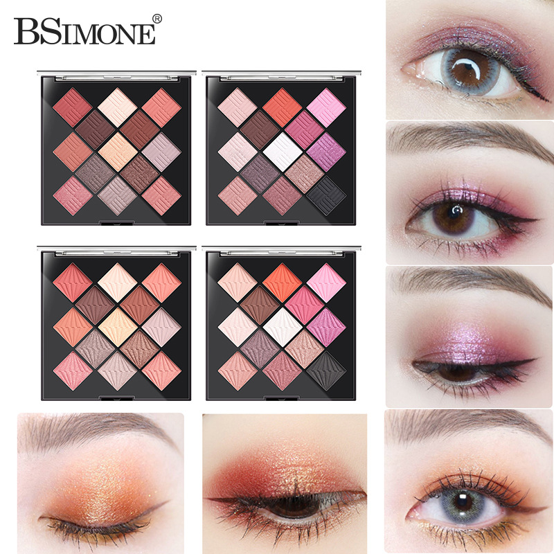 Transfronterizo exclusivo para BSIMONE 13 color brillo fino matte eye shadow no renderiza fácil de colorear eye shadow plate novice party