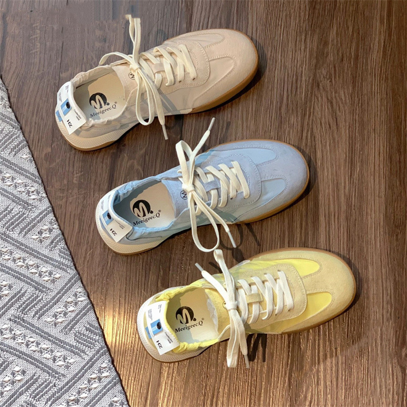 발레 lithe 시리즈 독일 훈련 신발 가을 흰색 신발 부드러운 바닥 통기성 포레스트 검프 신발 여성 스포츠 캐주얼 캔버스 신발