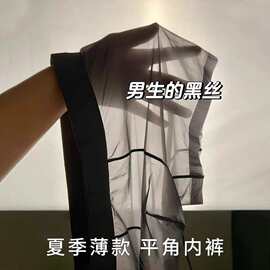 20D超薄透明冰丝内裤男无内裆U型囊袋清凉速干无痕透气男士平角裤