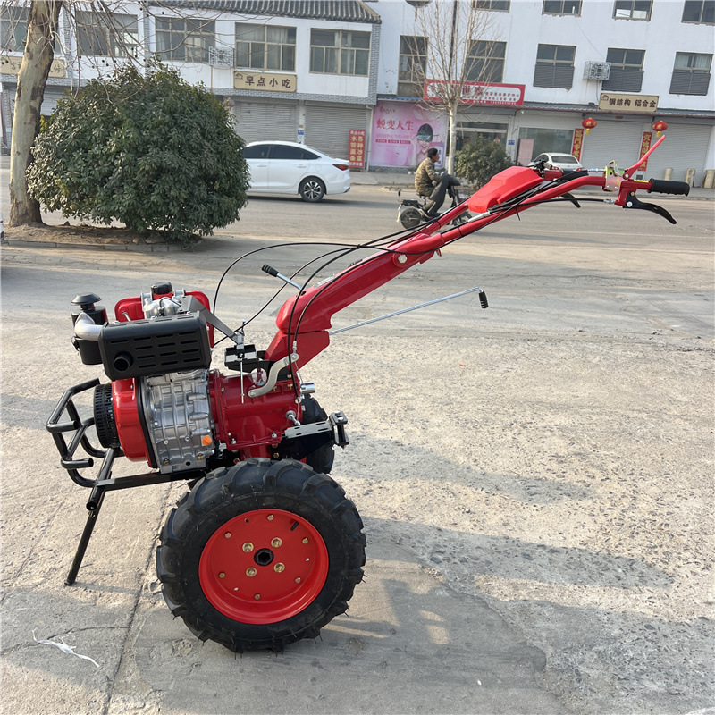 硬地深翻两驱微耕机柴油大马力手扶旋耕机多功能小型农用耕地机