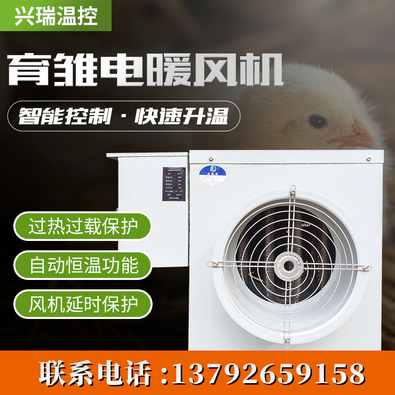鸡鸭养殖育雏加温取暖热风机电暖风机散热器厂家工业电暖风机现货