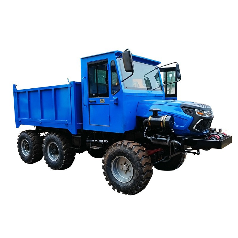 Vehículo de transporte de seis tracciones de gran potencia con tracción delantera, neumáticos de gran ancho, carga de 6 - 8 toneladas, marca de potencia cuatro no es como un automóvil