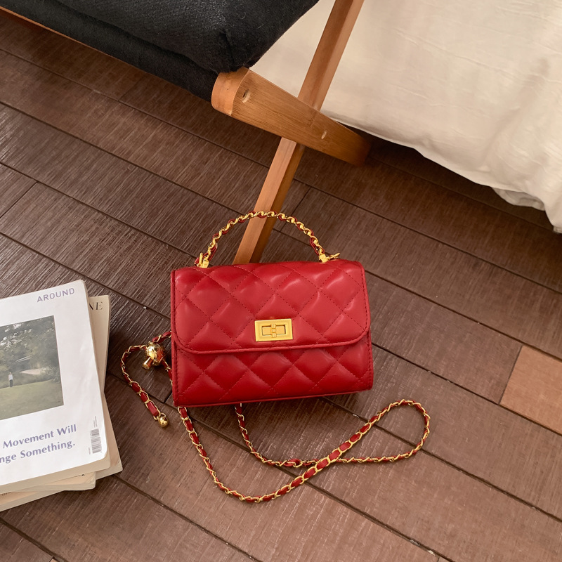Xiaoxiang transfronterizo estilo bordado bolso cuadrado para mujeres 2026 nuevo popular bolso de cadena simple bolso de mochila diario image 9