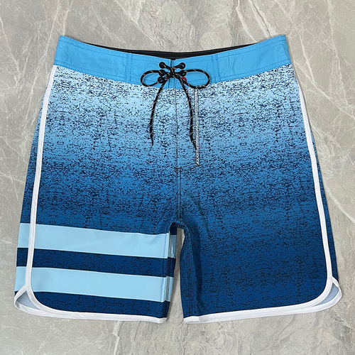 Men's 2024 New 4-Way Stretch Waterproof Beach Shorts - No Logo Plain Athletic Surf Shorts - Customizable with Logo
