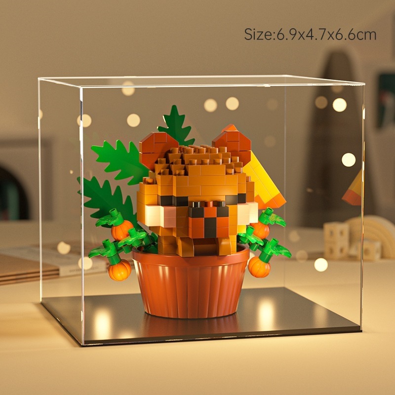 Le transfronterizo postre de dibujos animados muñeca ensamblaje de bloques de construcción decoración caja ciega juguetes de puzzle para niños 1 de junio tienda de regalo
