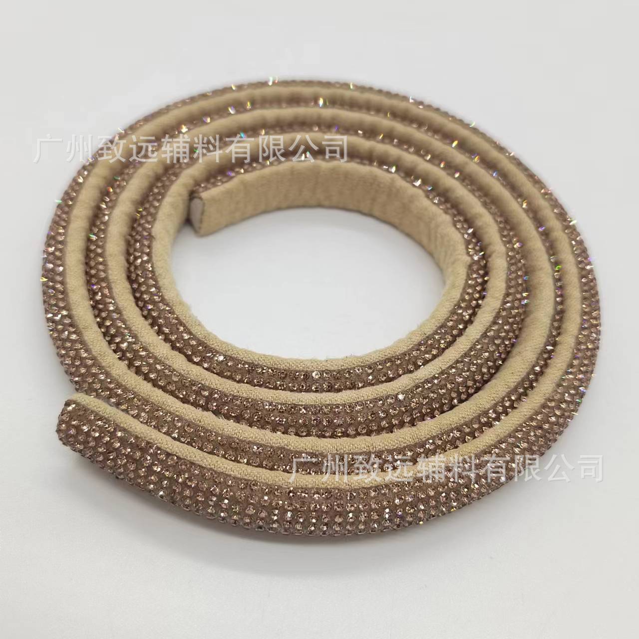 Tiras de diamantes de imitación transfronterizas con cuerda de algodón, tiras semicirculares regulares, accesorios DIY, sandalias, accesorios para calzado, venta al por mayor de fábrica.