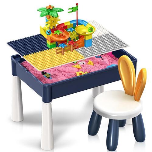 Children's toys sand indoor space play sand table children multi-functional building block table set baby early education learning table