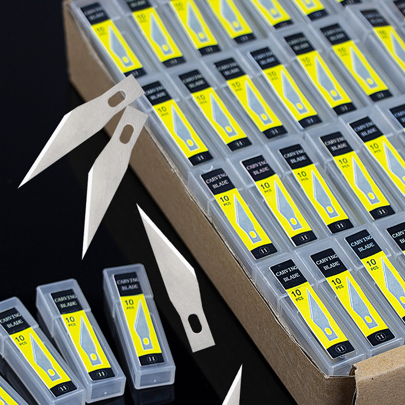 Carving knife blade Model paper-cut Burin blade Knife 11 mobile phone repair Glue blade 10 slice