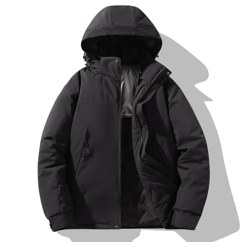 Осенняя и зимняя новая графеновая хлопковая куртка мужская пара на открытом воздухе толстый спорт трансграничный с капюшоном хлопчатобумажная одежда для мужчин