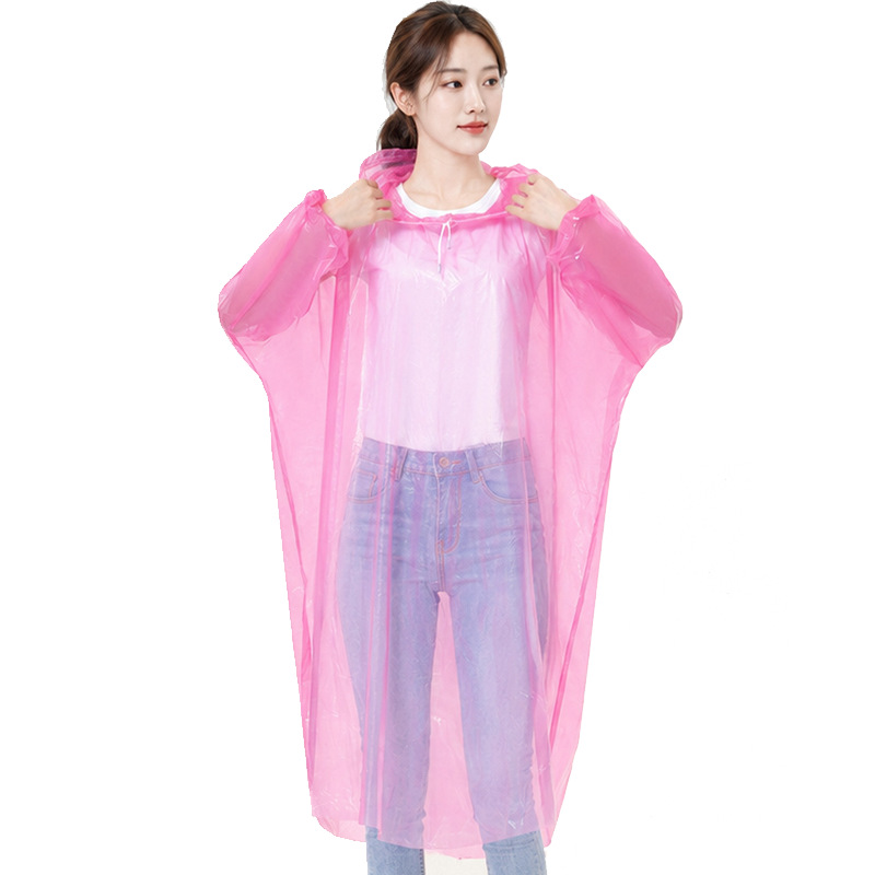Disposable Raincoats for Adults and Children, Travel, Outdoor, Mountaineering, Portable Pullover Button-Style Raincoats Wholesale