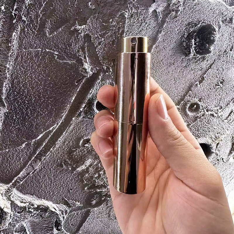 En stock 8/10ml de perfume giratorio sub-botella ambientador oral botella de spray botella de perfume de prensado de alta gama botella de spray bucal