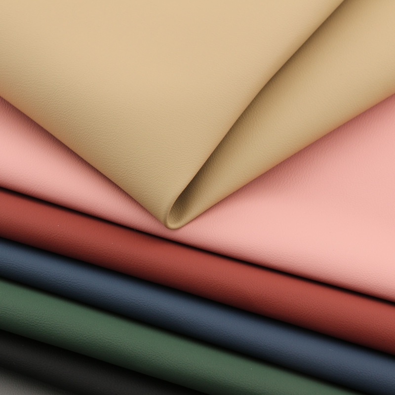 仿棉绒纳帕纹DE90家装皮革布底汽车革家具座套皮革面料现货批发