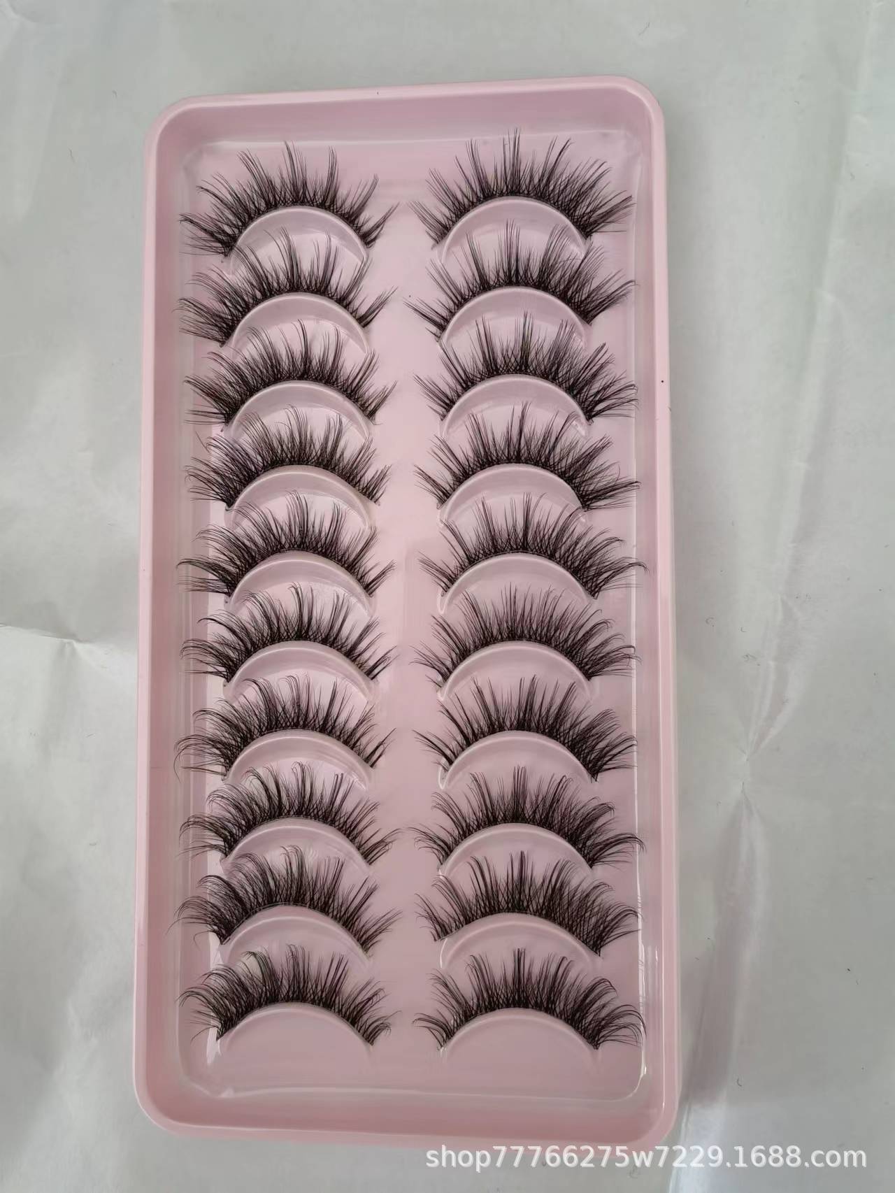 Los principiantes usan pestañas postizas del pequeño Diablo en un segundo, tallo transparente, piel de visón, dibujos animados de auto-injerto cómodos e imperceptibles