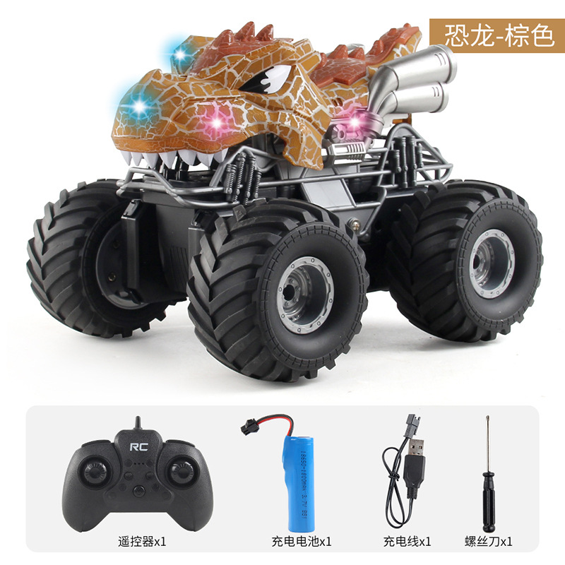 2.4G control remoto de agua y tierra bicampo coche de acrobacias de pesca con inyección automática de agua de chorro de agua de control remoto juguete unicornio coche