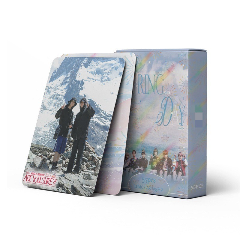 Cadena total, una gran cantidad de stock, 55 hojas de tinta BT SK IVE ATEEZ KPOP, estrellas coreanas alrededor de LOMO