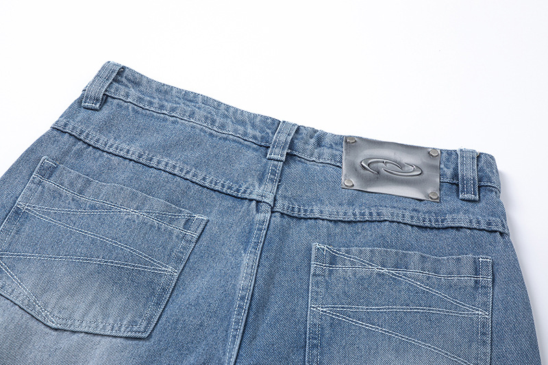 Men's Jeans High Quality Three Dimensional Split Design Trousers_voghion.com