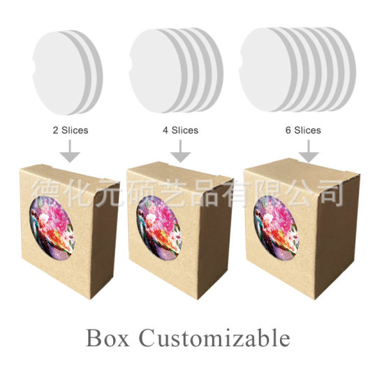 Cross-border Hot Selling Skull Skull Series Car Decoration Non-slip Ceramic Pad LOGO Car Supplies Absorbent Coaster
