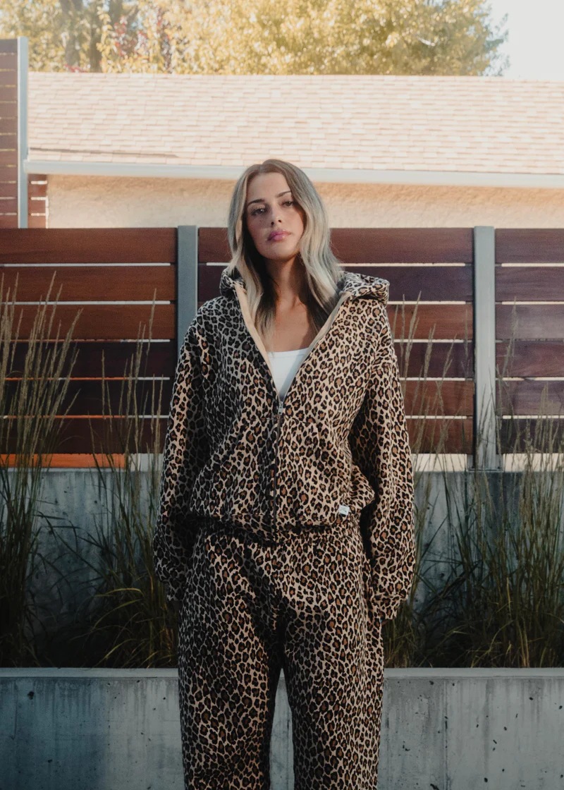 350g Weight Long Sleeve Sleeve Length Pullovers, Zipper Placket Type Polyester Fabric Type Regular Top Length Hoodie Tops Type Daily Occasion Hooded Neckline Loose Fit Type Leopard Pattern Spring, Autumn Season Women's Gender Printing Design Streetwear Style Hoodies & Sweatshirts Long Sleeve Printing Streetwear Leopard 7