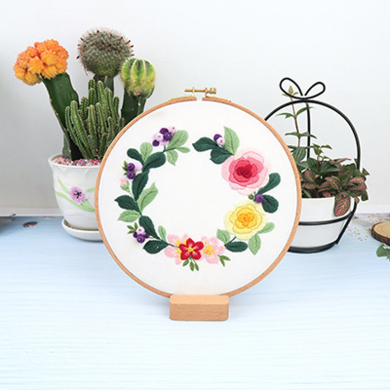 Kit de Bordado con Cinta de Algodón y Lino Tridimensional para Estudio