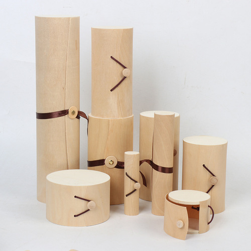 Wholesale Birch Soft Bark Box Creative Wooden Tea Leaf Packaging Box Mid-Autumn Mooncake Gift Box Storage Box Jewelry Box
