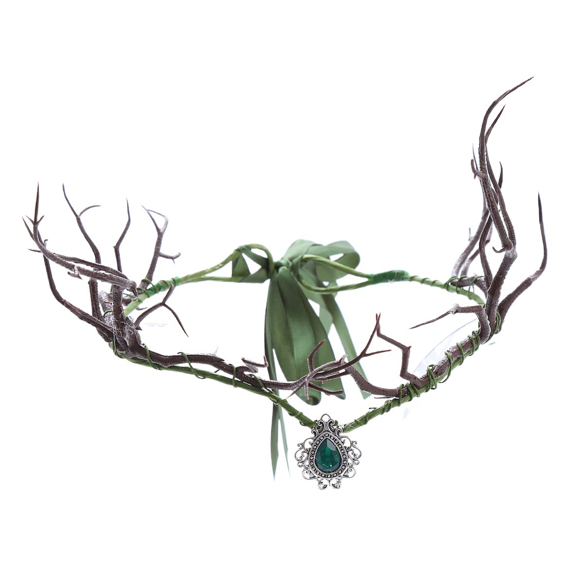 Colgante de ceja de rama exótica, corona de bosque, diadema elegante de Halloween, adorno para la frente, diadema