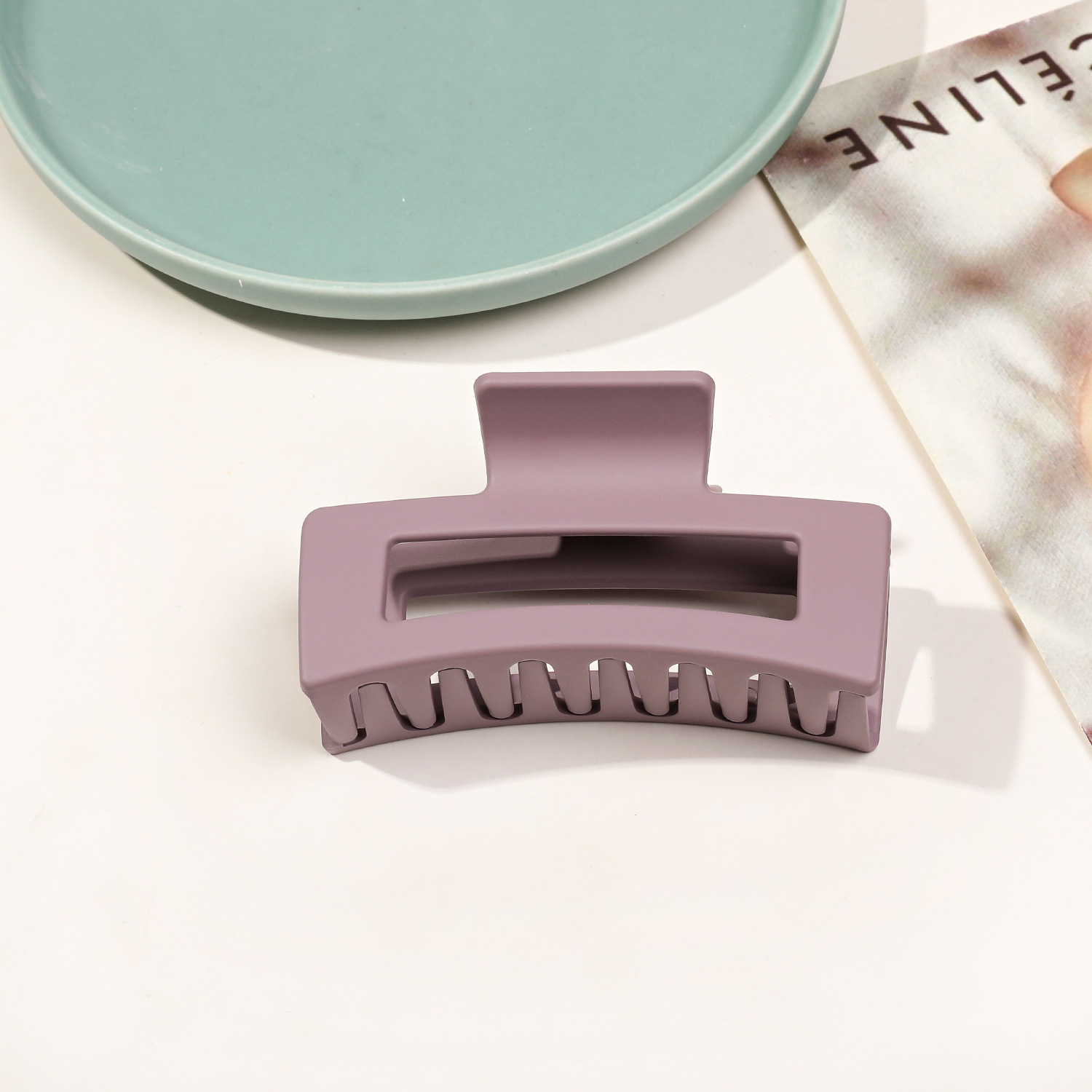 8.5cm 사각 반투명 퍼플 그레이 43