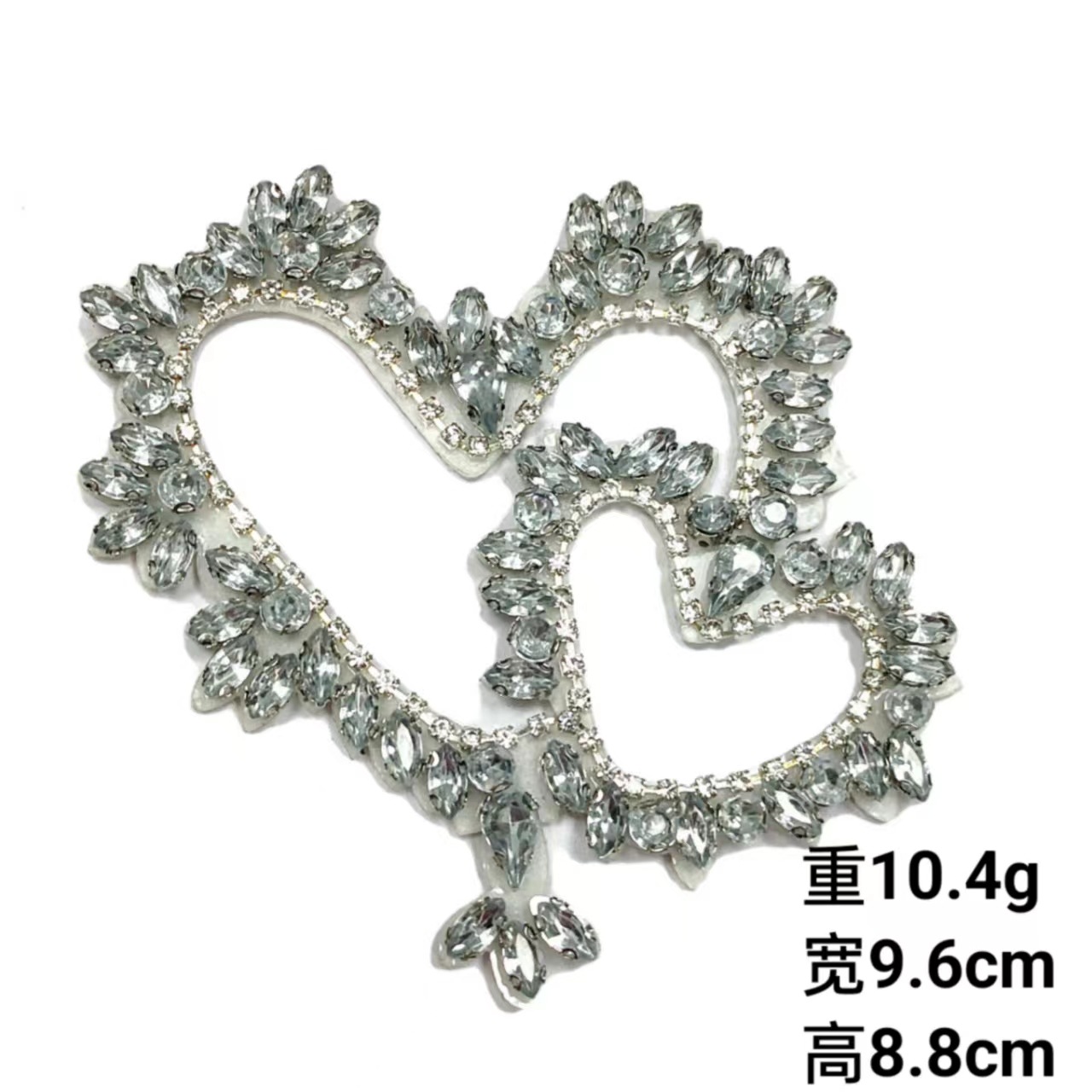 Taladro de vidrio hecho a mano, amor hueco, ojo de caballo, decoración de diamantes, accesorios de ropa, bolsos, pegatinas decorativas de todo fósforo, diamantes adhesivos