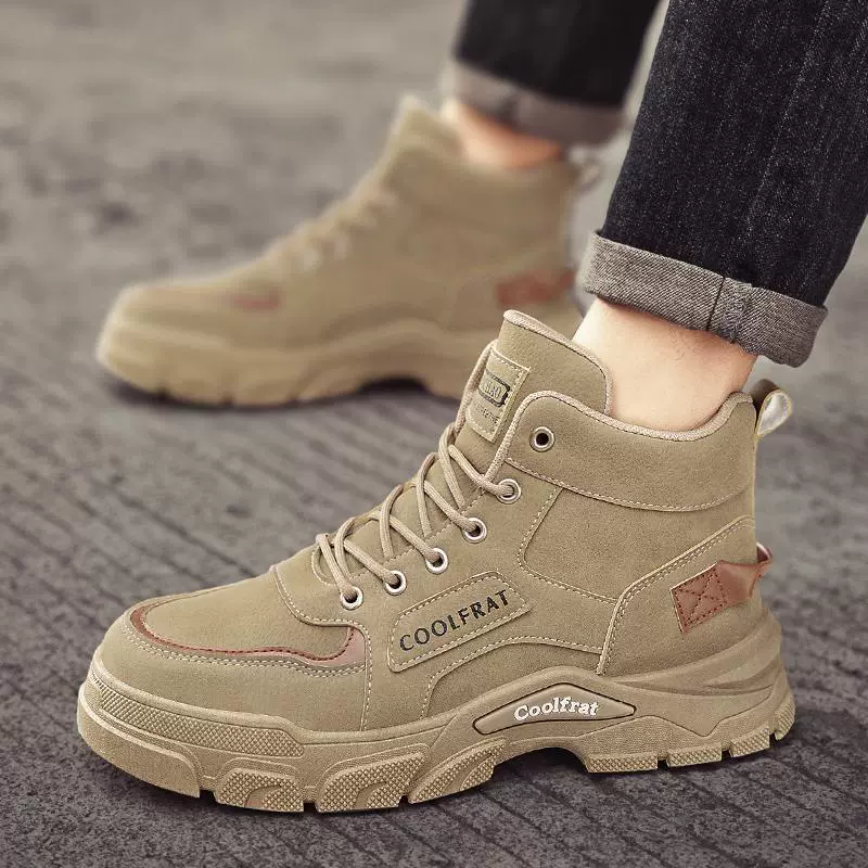 Ботинки‑анкл (Martens) зимние на платформе, износостойкая подошва, шнуровка, 39–44