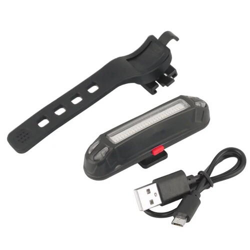 Wholesale bicycle lights, usb rechargeable tail lights, COB high-brightness beads, mountain bike tail lights, bicycle warning light equipment