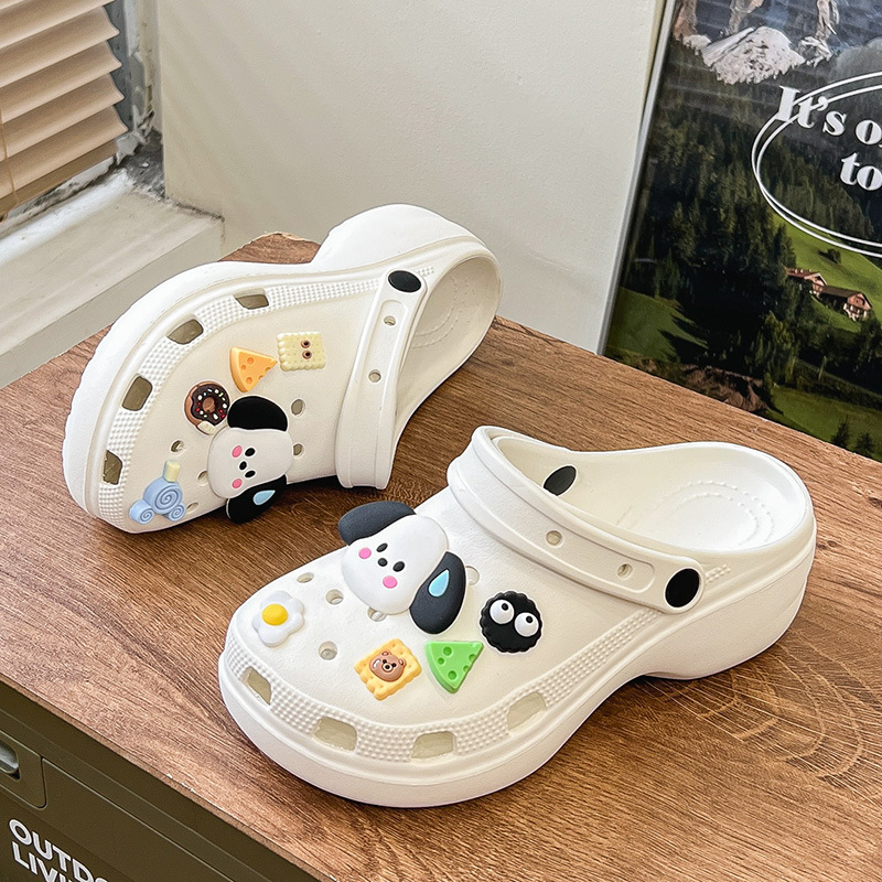 Moda de moda de primavera y verano para mujer, casual diario, cabeza redonda, zapatos con agujeros clásicos, zapatos con agujeros de mujer Baotou transpirables