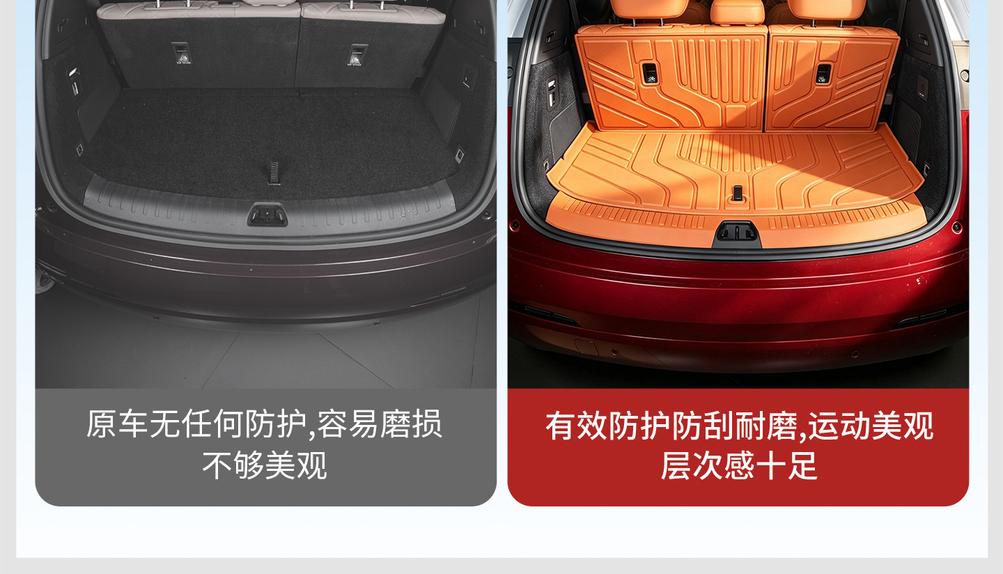 BYD Tang full-cover TPE integrated trunk mat, wear-resistant decorative accessory