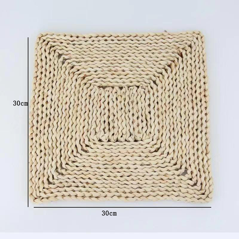 Amazon placemat posavasos tejido placemat paja placemat aislamiento placemat ronda placemat cuero de maíz placemat
