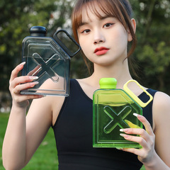 Cross-border e-commerce square fitness sports water cup bucket plastic cup direct drinking square cup Yafeiqi manufacturer wholesale