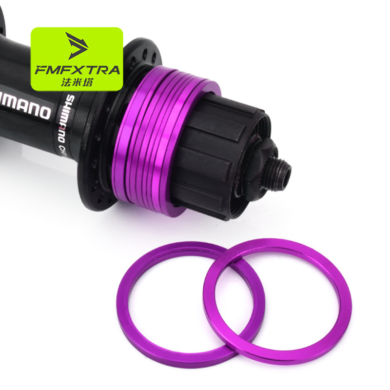 Arandela del volante bicicleta de montaña BB eje central junta del volante Hub Torre base anillo cojín aleación Aluminio CNC