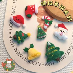 新しいクリスマスクリスマスツリー雪だるまヘアクリップ携帯ケースクリスマスアクセサリーアクセサリーdiyアクセサリー卸売り