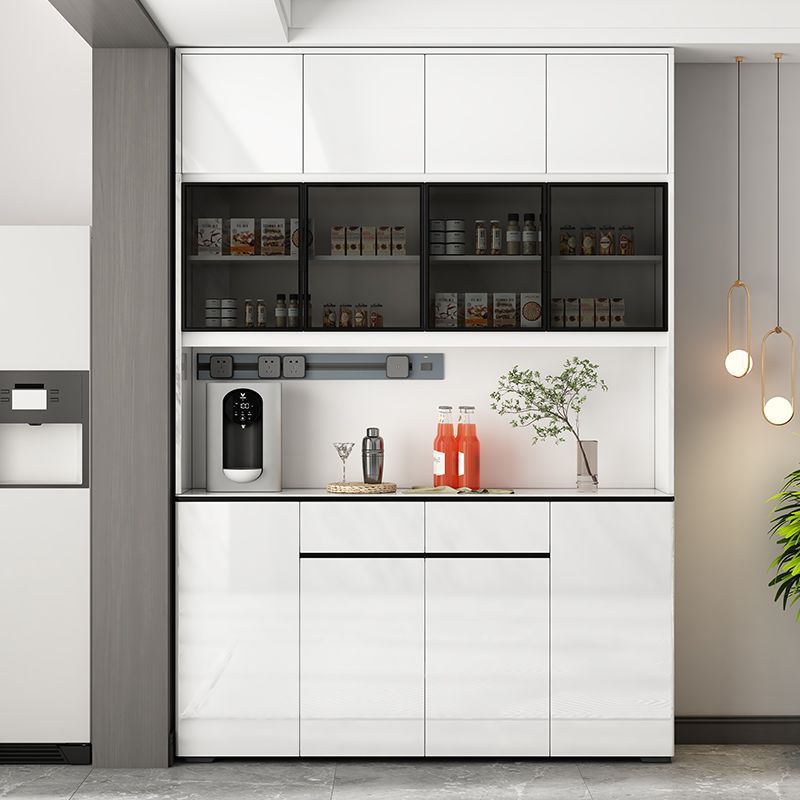 Simple Home Living Room Storage Painted Sideboard Against the Wall Integrated Storage Cabinet Restaurant Modern Kitchen Sideboard