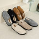 Casual Explosions Wholesale Winter Warm Indoor Home Non-slip Cotton Slippers fleece-lined Thickened Outer Wear Velcro Cotton Shoes