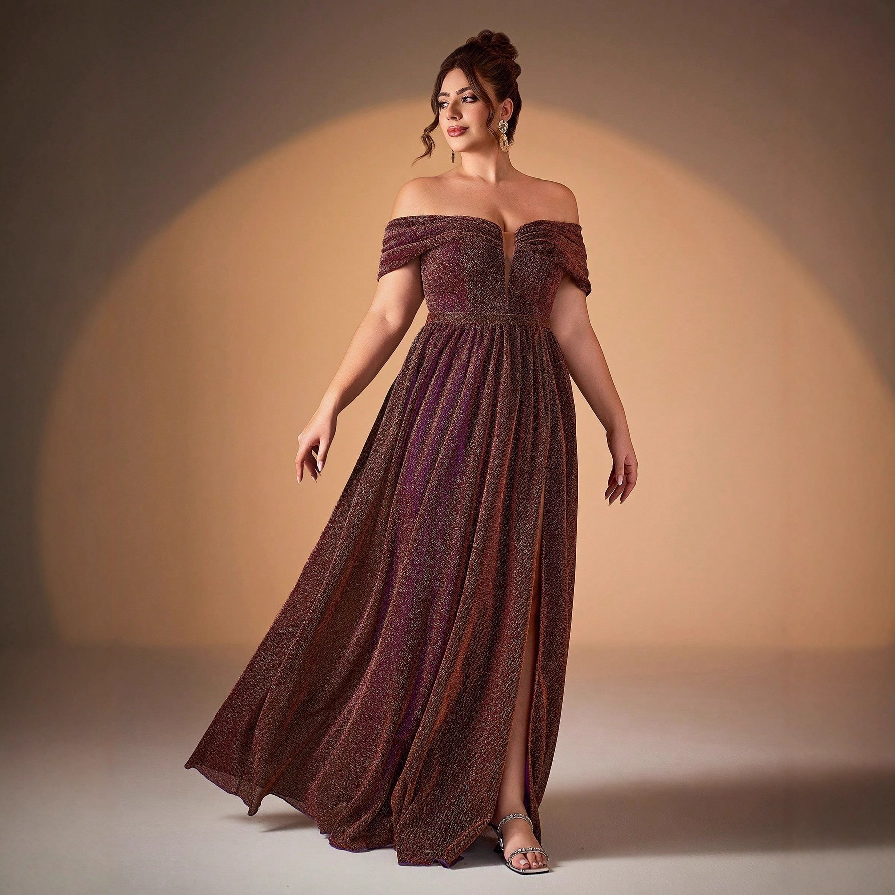 Aliexpress nuevo vestido de noche de hombro de alta gama, vestido de baile de alta calidad, vestido de gran tamaño para mujeres