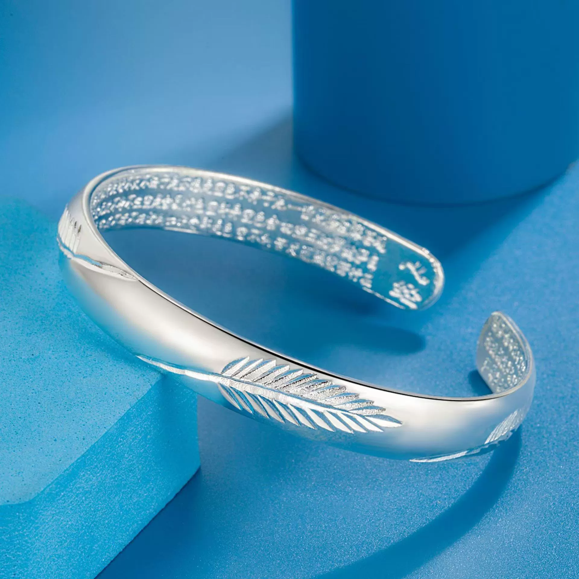 Листья, полные звезд, древний метод, браслет сердца, женщина, открывающаяся, глянцевая, простота, наложница, браслет Будды, прямая трансляция того же серебряного украшения