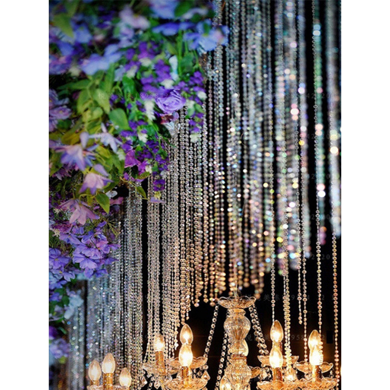 ~Acrylic Beaded Wedding Decoration Chain Stage Ceiling Curtain Door Curtain Bead Curtain Christmas Tree Crystal Tree Bead Line